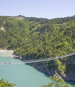 Passerelles himalayennes du lac de Monteynard